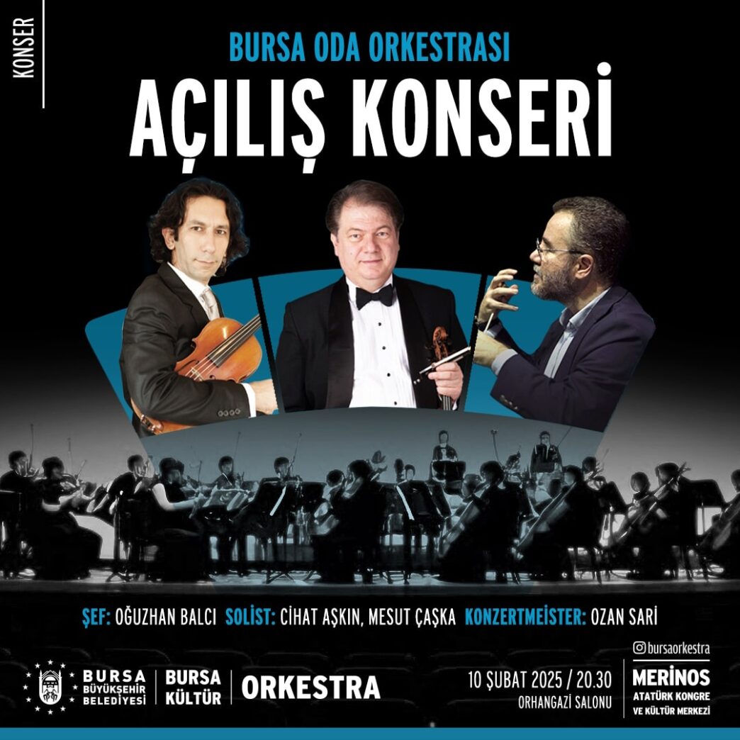 Bursa Büyükşehir Belediyesi tarafından Orkestra Şube Müdürlüğü bünyesinde kurulan Bursa Oda Orkestrası, ilk konserini 10 Şubat Pazartesi günü vererek sanatseverlerle buluşmaya hazırlanıyor.