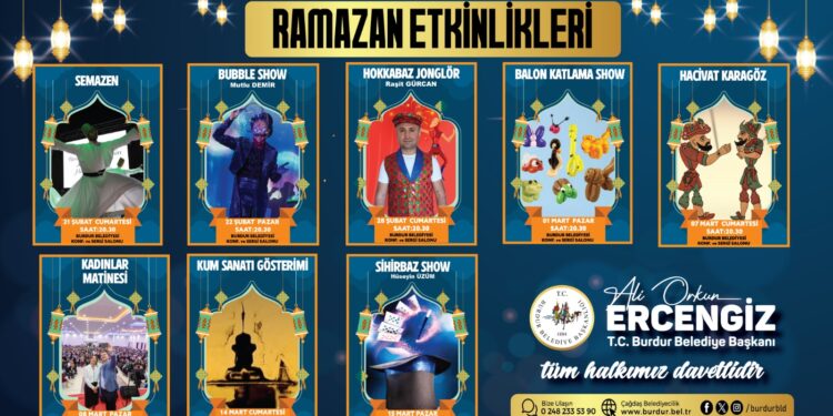 Burdur Belediyesi Ramazan Etkinlikleri Başlıyor!