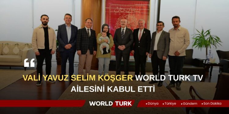 Vali Köşger World Turk TV Denizli ekibini kabul etti