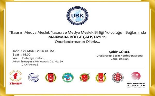 Medya Meslek Yasası İçin Marmara Bölge Çalıştayı Çanakkale’de yapılacak