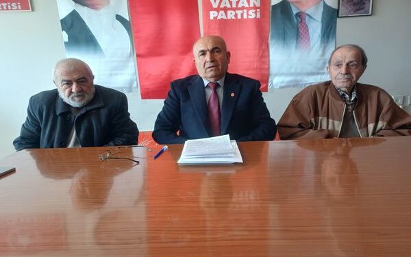 Vatan Partisi Uşak’tan Orta Doğu Mesajı