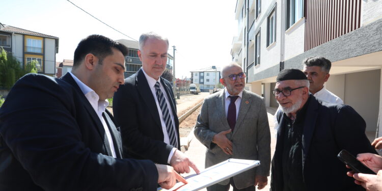 Yeni Mahalle’de 11 Sokakta Tretuvar Çalışması Sürüyor