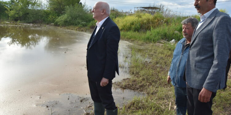 Gediz taştı, tarlalar göle döndü: TZOB Başkanı Manisa’da