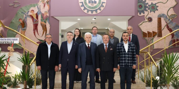 Denizli Ticaret Borsası Yönetiminden Denizli OSB Yönetimine tebrik ziyareti