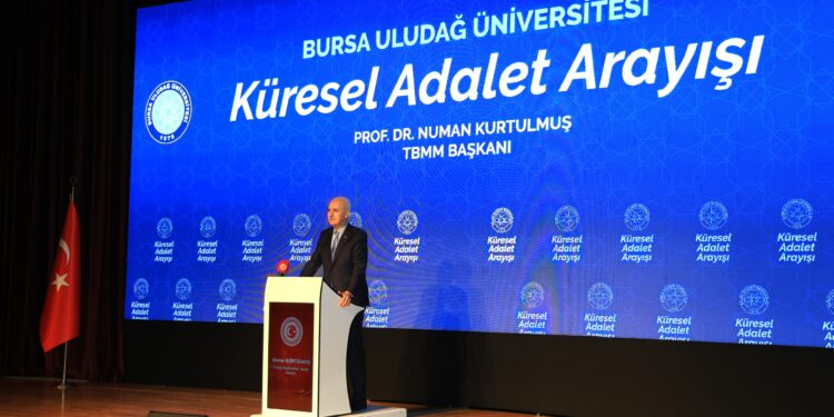 TBMM Başkanı Prof. Dr. Numan Kurtulmuş BUÜ’de Küresel Adalet Arayışına Dair Konuştu