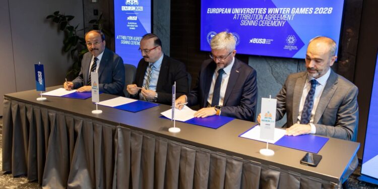 2028 Erzurum Kış Oyunları İçin Ljubljana’da İmzalar Atıldı