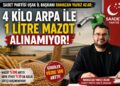 Saadet partisi Uşak İl Bşk Acar”4 Kilo Arpa ile 1 Litre Mazot Alınamıyor”