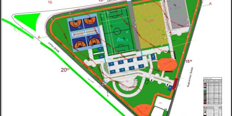 Merkezefendi Gençlik Parkı Spor Kompleksi İçin Çalışmalar Sürüyor