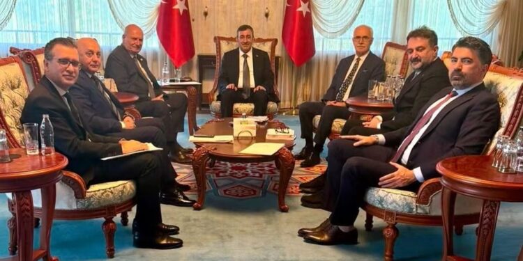 ATO Başkanı Gürsel Baran ve AKK Başkanı Halil İbrahim Yılmaz’dan Cevdet Yılmaz’a Ziyaret