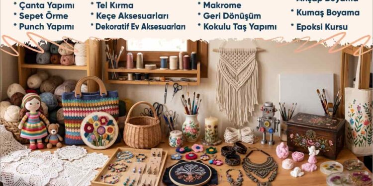 Pamukkale Belediyesi Ücretsiz El Sanatları Kurslarında Yeni Dönem Başlıyor