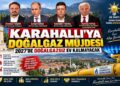 KARAHALLI’YA DOĞALGAZ MÜJDESİ: 2027’DE DOĞALGAZSIZ EV KALMAYACAK