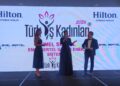 Türk İş Kadınları Töreninde Manisalı İş Kadını Emel Sertel’e Ödül