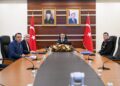 Vali Aktaş, İçişleri Bakanı ile Milli Eğitim Bakanı Başkanlığında Düzenlenen VKS Toplantısına Katıldı