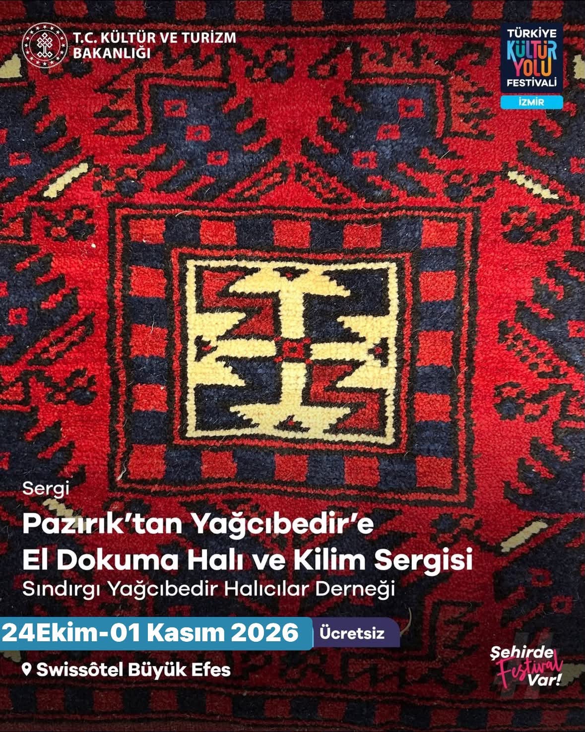 İzmir'de El Dokuma Halı Sergisi